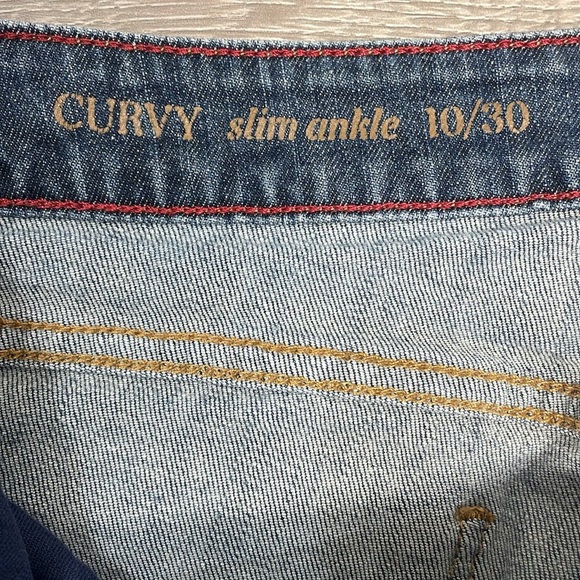 Talbots Curvy Slim Ankle Denim Jeans 10/30 - Picture 11 of 15
